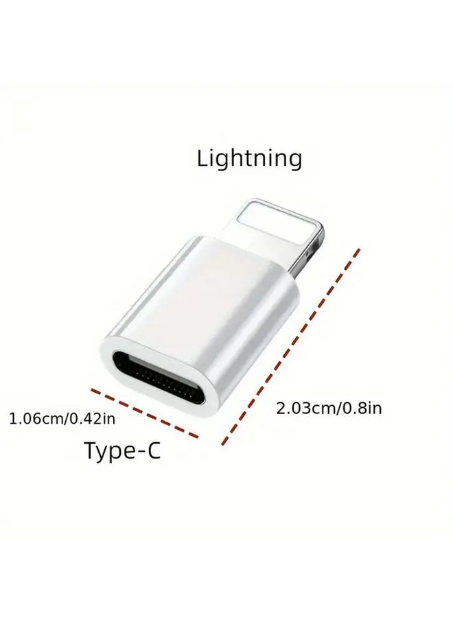 4 قطع محول من النوع C الأنثى إلى Lightning لشحن iPhone فقط - Image 2