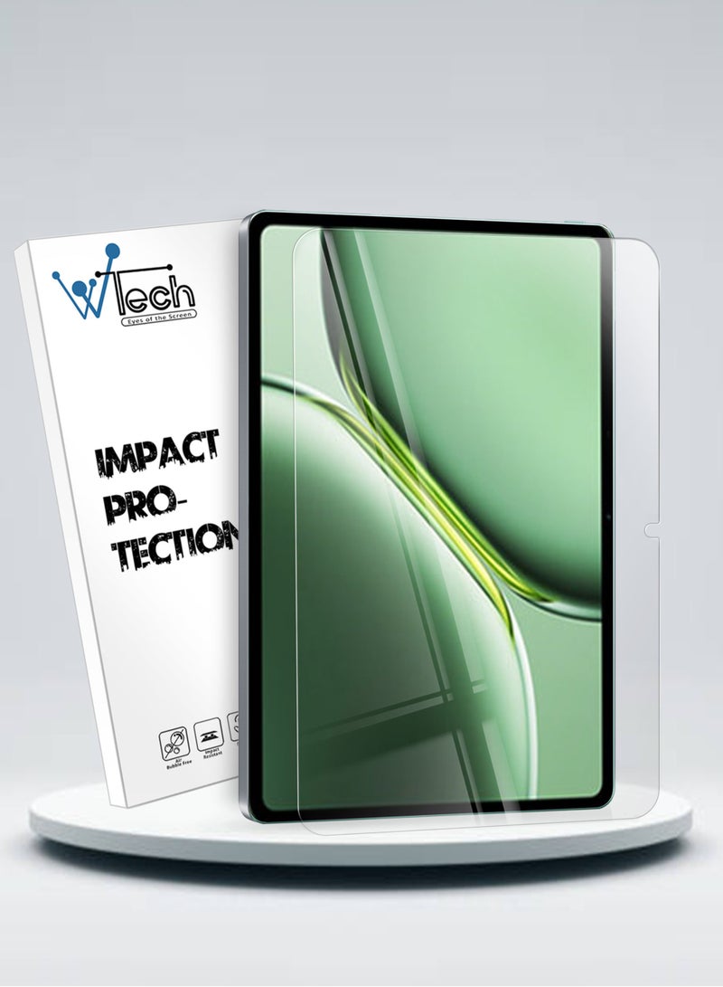 دبليو تيك واقي شاشة من الزجاج المقوى 9H فائق الدقة لهاتف OnePlus Pad Pro 2024 مقاس 12.1 بوصة شفاف - Image 1