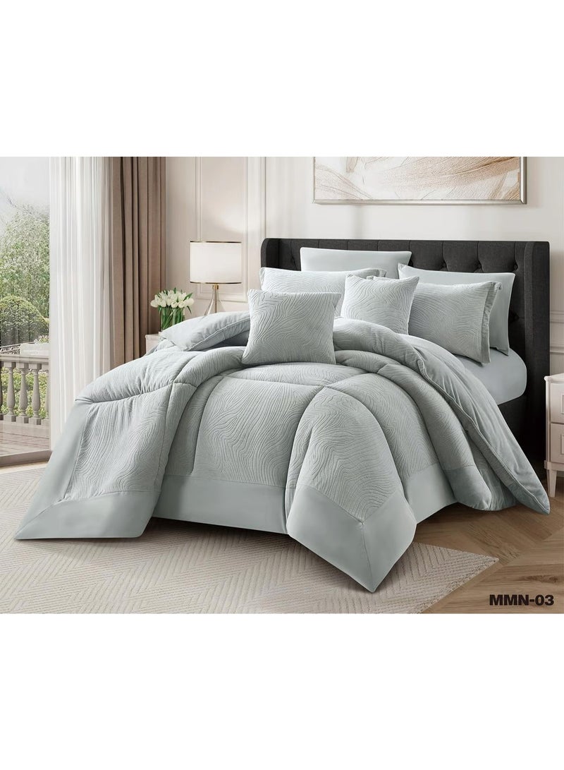 Brides 8-piece double comforter, heavy, soft, embossed velvet