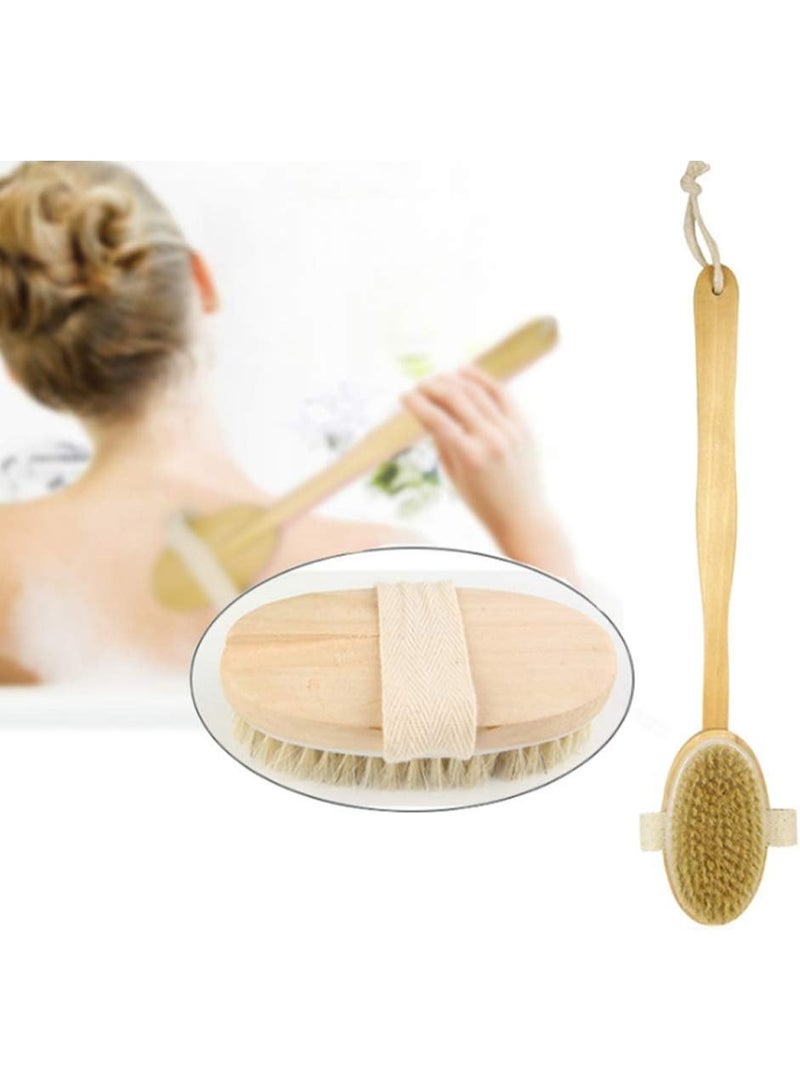 فرشاة الجسم 2 في 1 للبشرة الجافة بشعيرات طبيعية - Image 1