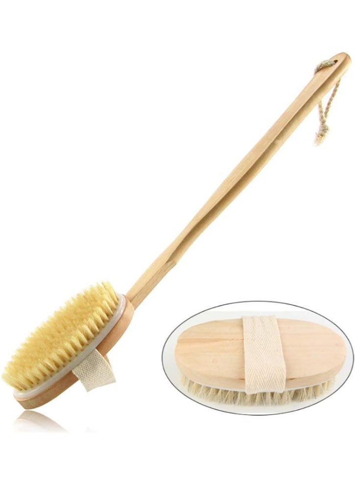 فرشاة الجسم 2 في 1 للبشرة الجافة بشعيرات طبيعية - Image 2