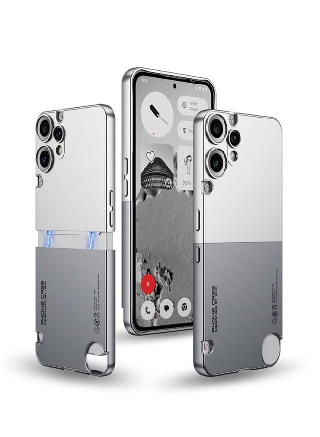 عام غطاء متوافق مع ناثينغ CMF فون 2 برو، مزود بحماية دقيقة مدمجة لفتحة العدسة، غلاف واقي مغناطيسي مضاد للسقوط لناثينغ CMF 2 برو 5G.