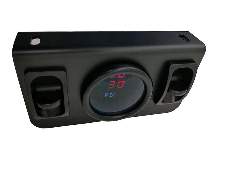 Lhfacc in Cab Dual Air Gauge Control Kit with Digital Paddle Switch for Air Pressure Sensor Control of Air Suspension Kit (Red) - Image 2