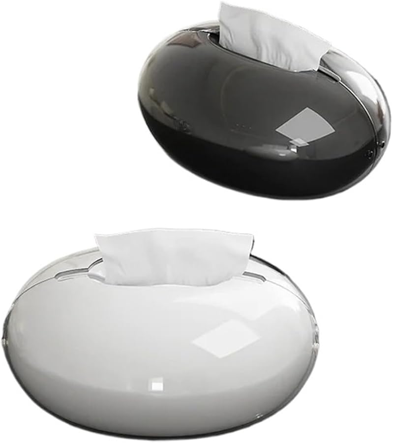 Milky Double Layer Creative Desktop Tissue Box Household Art Living Room Table Decor - Image 4