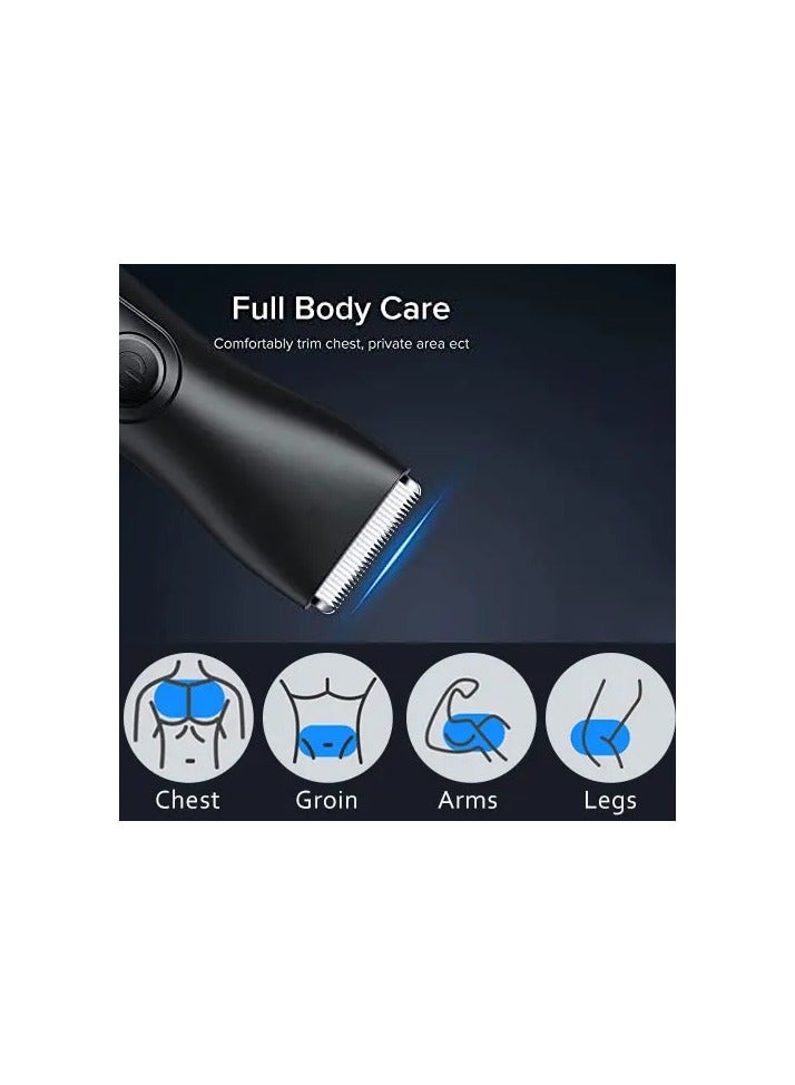 AROAQ Electric Hair Clipper Beard Trimmer Private Armpit Pubic Hair Electric Hair Clipper Men's Chest and Leg Hair Shaver - Image 3
