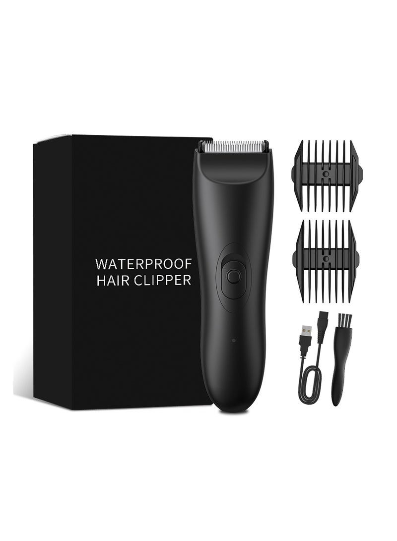 AROAQ Electric Hair Clipper Beard Trimmer Private Armpit Pubic Hair Electric Hair Clipper Men's Chest and Leg Hair Shaver - Image 1