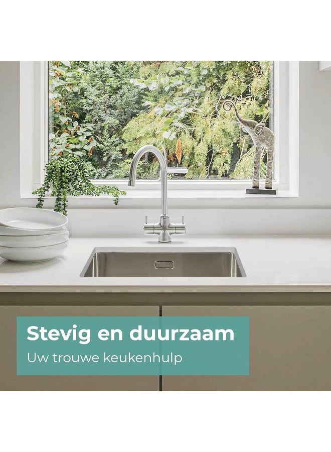 Mizzo Linea 50-40 Kitchen Sink, Stainless Steel Kitchen Sink from 60 cm Cabinet - Image 2