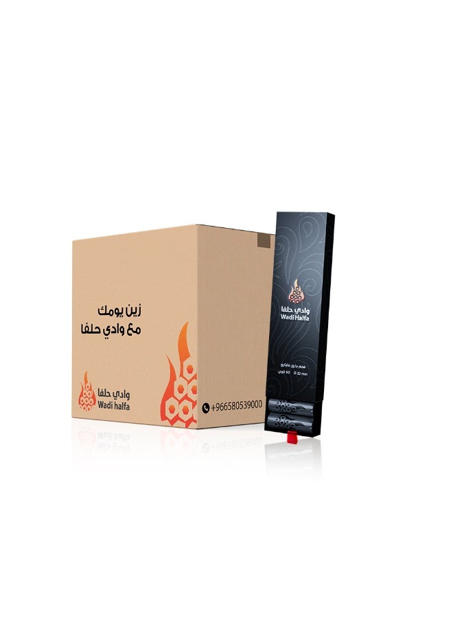 وادي حلفا فحم بخور وادي حلفا مايكرو 22مم ×30 علبة (كرتون) - Image 1