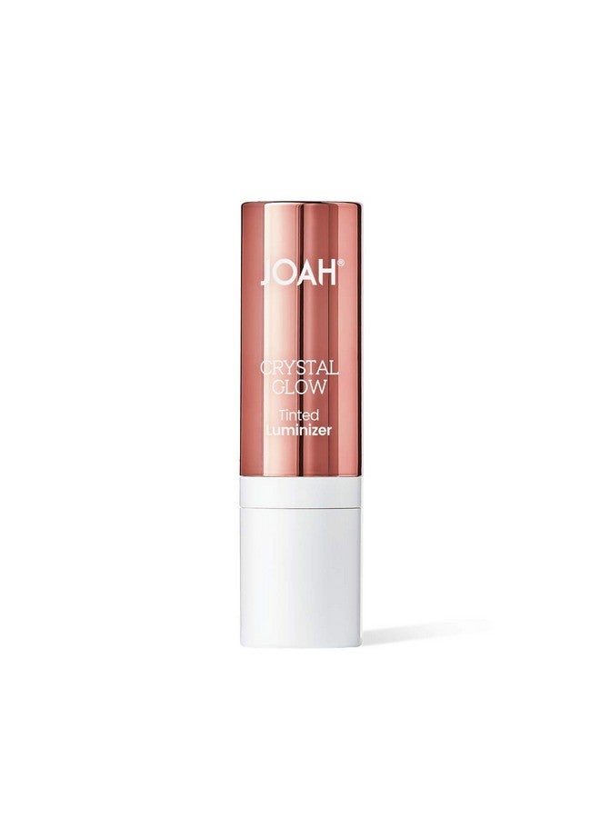 JOAH Highlighter Stick Crystal Glow Tinted Luminizer Contour Makeup Crystalide Peptide For Clearer Smoother Looking Skin Built In Detachable Brush Ivory - Image 3
