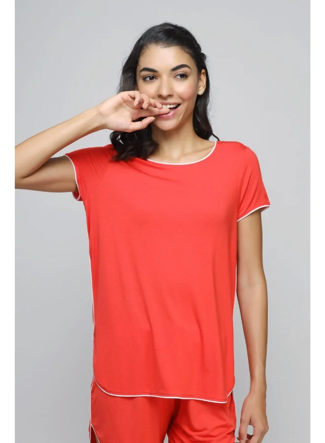 NeceSera Love Red Piping Shorts