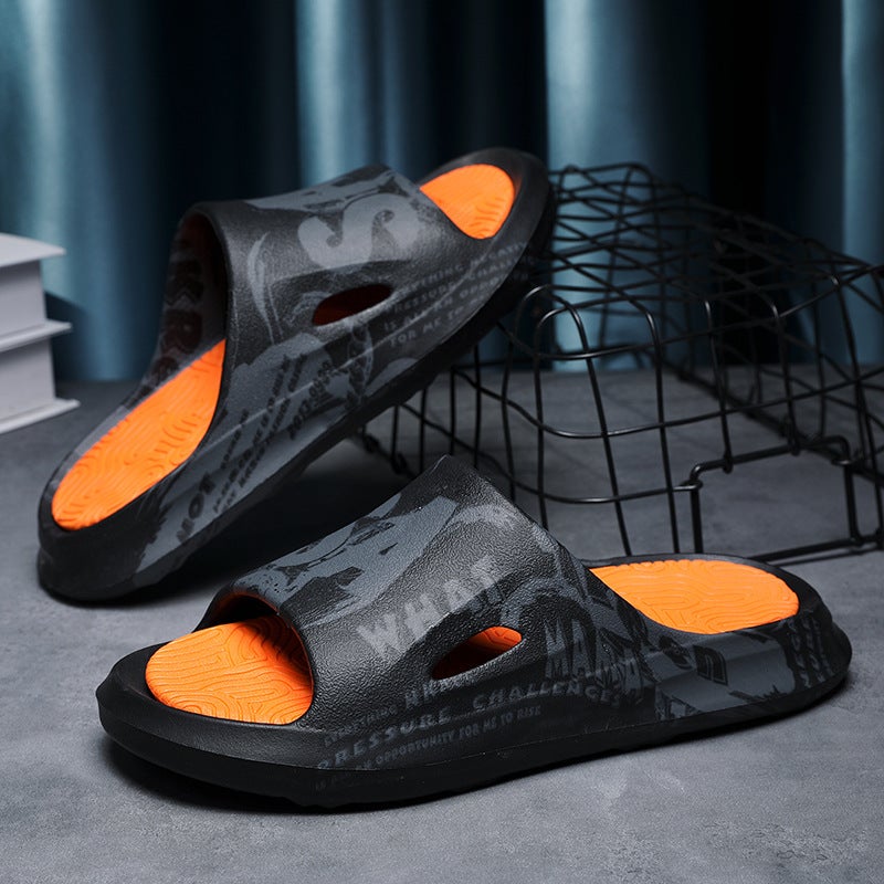 Summer Large Size Slippers For Men, Thick-Soled Sandals For Home Bathroom, Outdoor Lightweight Flip-Flops, Beach Shoes - Image 3