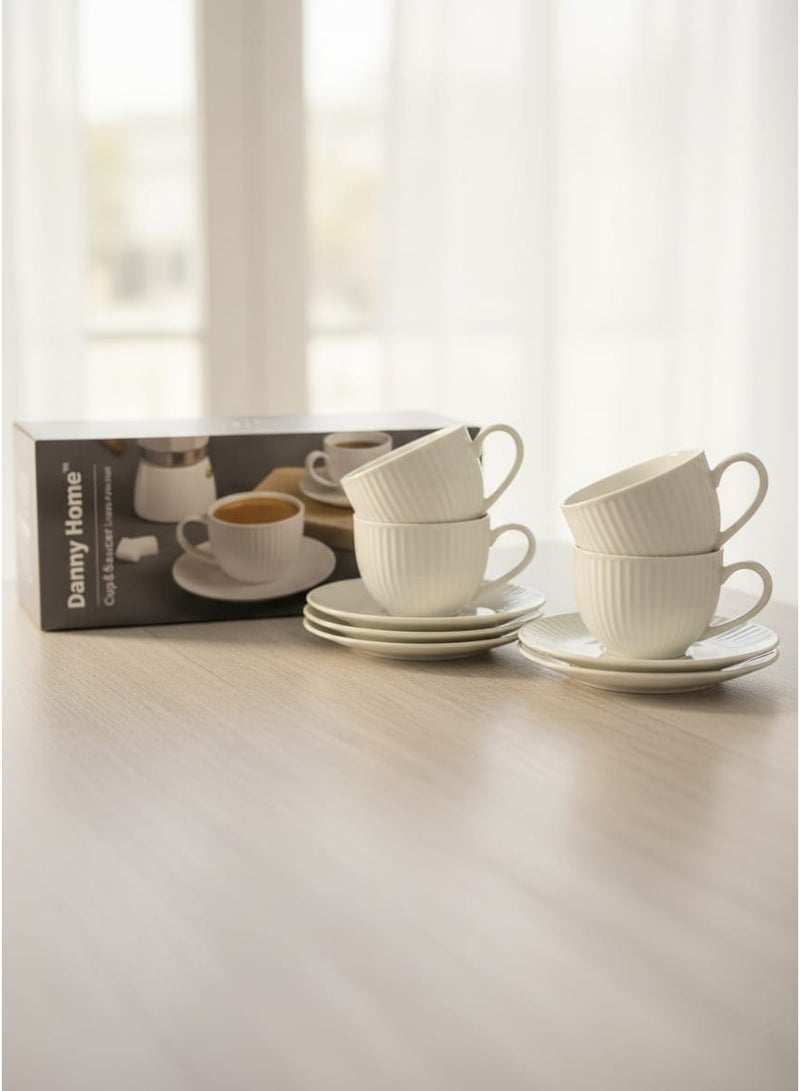 داني هوم كوب وصحن كابتشينو 12 قطعة 220 مل - Image 2