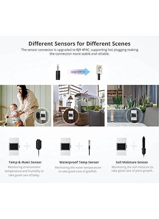 SONOFF - TH Elite 16A/20A WiFi Smart Switch Temperature and Humidity Monitoring Switch Smart Home work with DS18B20/ THS01/ RL560 (THR316D) - Image 1