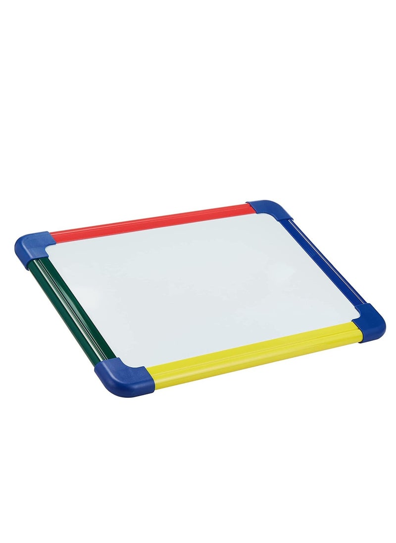 Maxi 2 Sided dry-wipe Whiteboard A3 (30x40cm) + 2pcs whiteboard Markers (Blue & Black), Child Safe Non-Toxic Inks+ 1pc dry wipe Eraser, For Home,Kitchen,Office,School  - Image 3