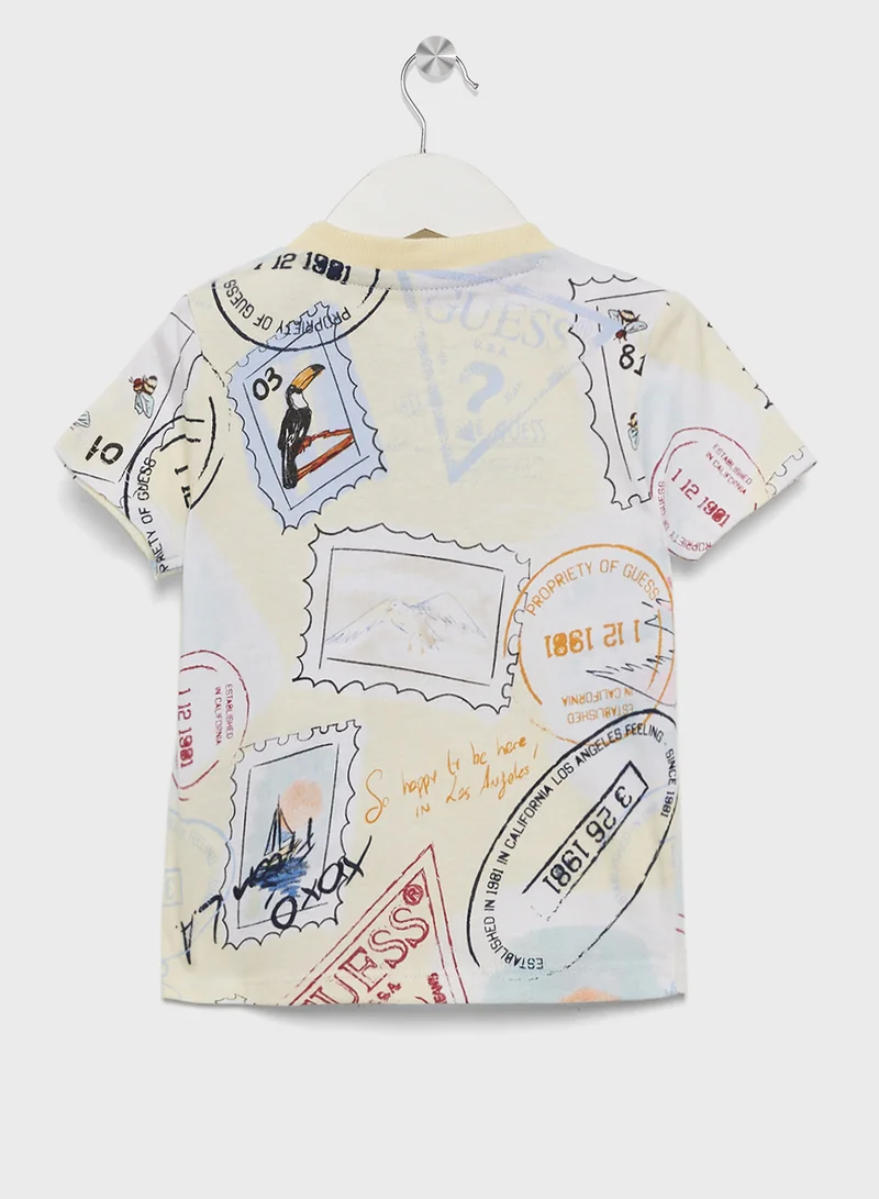 جس Infant Logo T-Shirt & Jersey Shorts Set