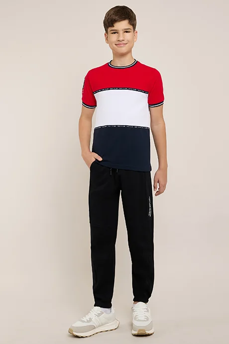 أر أند بي Printed Joggers with Drawstring Waist