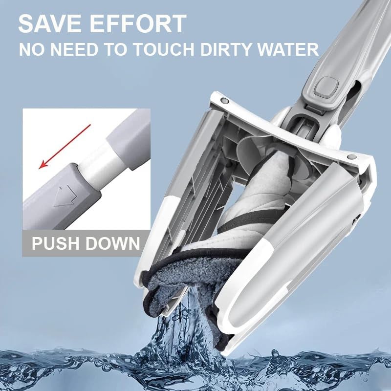 STELLIX Mop Pocha for Floor Cleaning|X-Shape 360� Mop with Flexible Head, Ideal for Wet & Dry Cleaning for Any Surface | Super-Absorbent Pads - Image 2