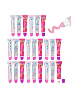 Expressions 24Pc Flavored Lip Gloss For Kids And Teens Unicorn Themed Lip Gloss In Assorted Fruity Flavors, Unicorn Gifts For Girls, Teen Girls Party Favors, Non Toxic Makeup  - Image 2