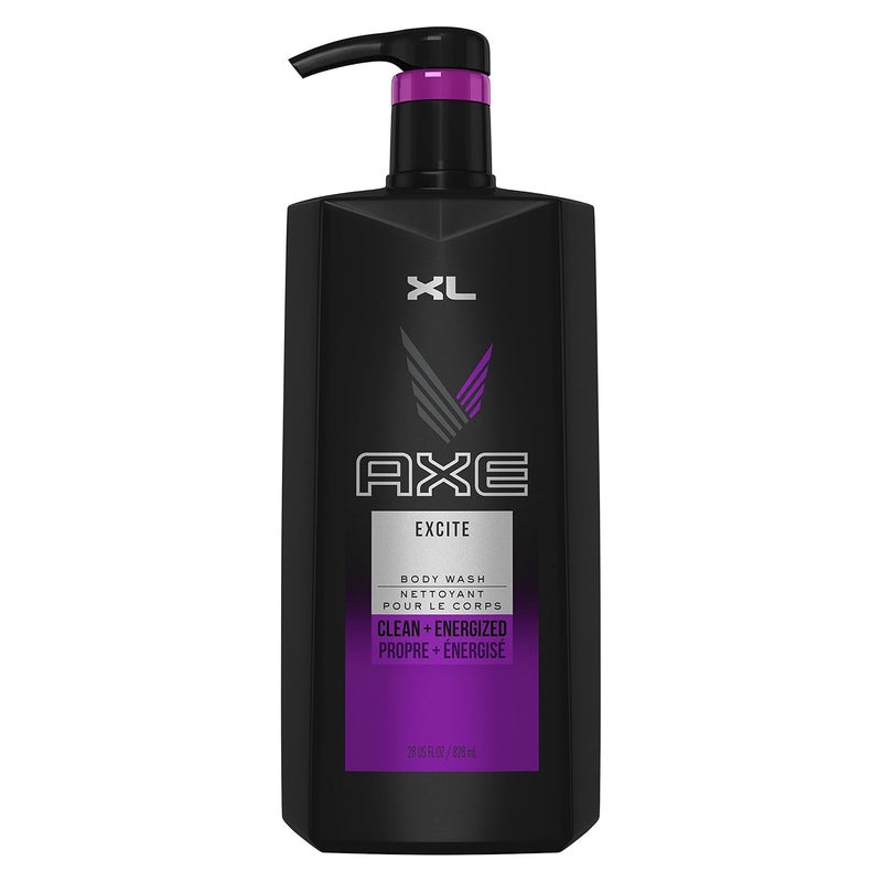 AXE Body Wash for Men Excite 28 oz with Pump