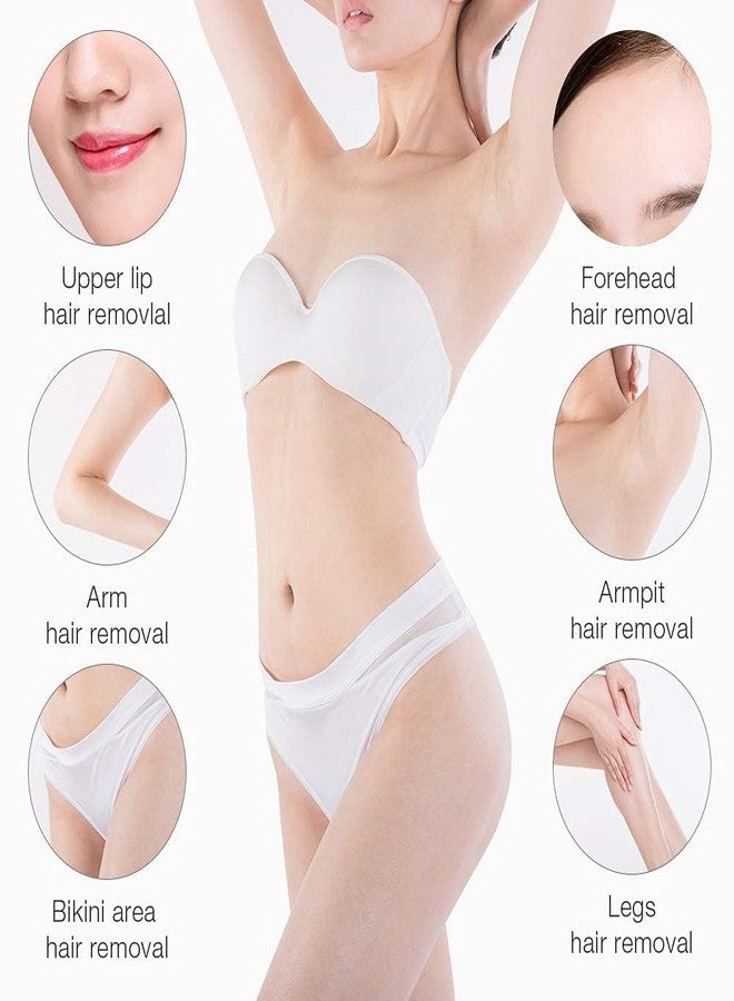 Evrysdi 10 PCS Hair Removal Waxing Strips for Eyebrows Face Upper Lip Chin Facial Wax Strips for Home and Salon for Women and Girls - Image 4