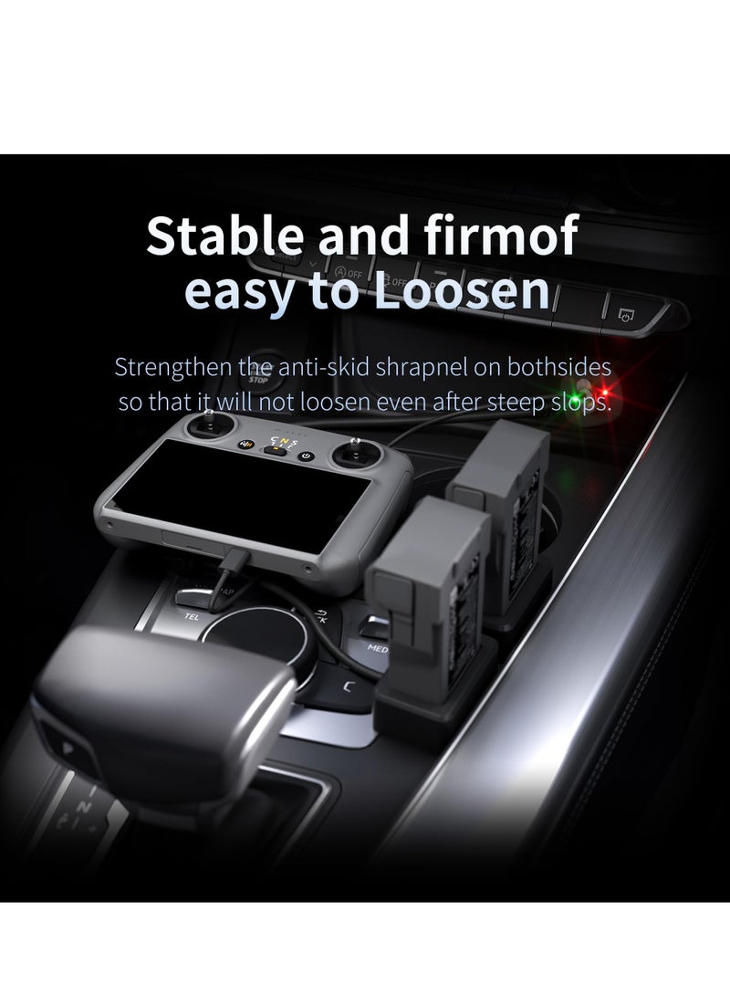 SYOSI 2 in 1 Battery Car Charger for DJI Mini 3 Pro Drone Quick Charge Adapter for Batteries and Remote Controller Support Batteries and Remote Controller Charging Together for DJI Mini 3 Pro Drone - Image 4