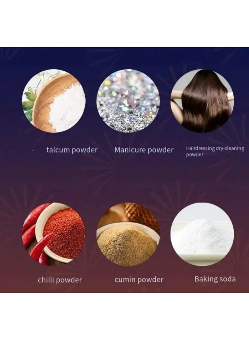 KHAJUL 1PC 180ml Refillable Powder Spray Bottle with Funnel, Clear PET Plastic Spray Bottle for Glitter and Loose Powder, 360° Nozzle Refillable Bottle for Makeup Artists and Crafts - Image 3