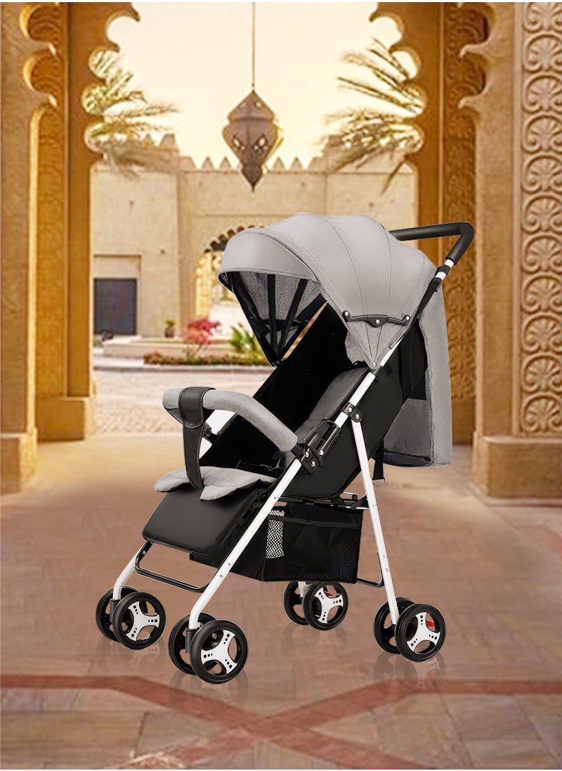 ULHYC Foldable And Lightweight Toddler Travel Baby Stroller With Storage Basket  - Image 2