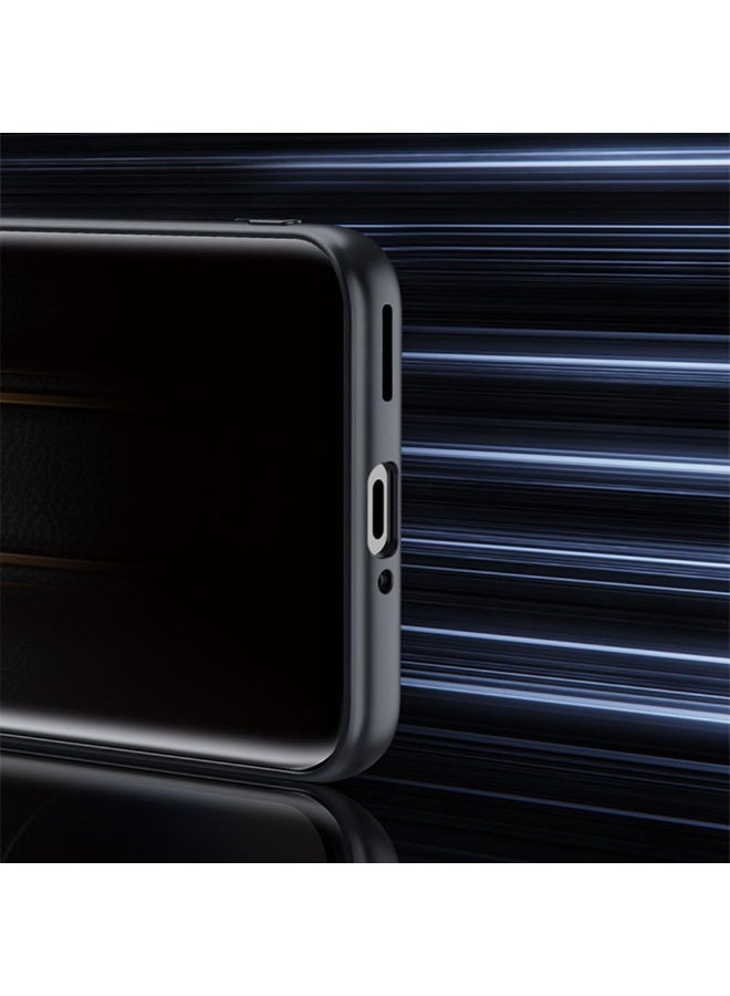 general Fashion Case for Xiaomi 17 Pro, Matte Color Block Vegan Leather Cover, Non-Slip Soft Edges Lightweight Cover - Image 4