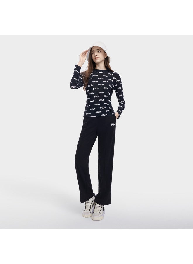 FILA Women'S Casual Pants Ladies Fashion Basic Simple Versatile Daily Knit Trousers - Image 2