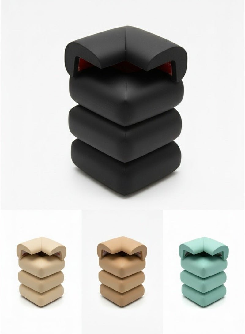 zoba 4-piece child safety foam corner protectors, anti-collision - random color - Image 1