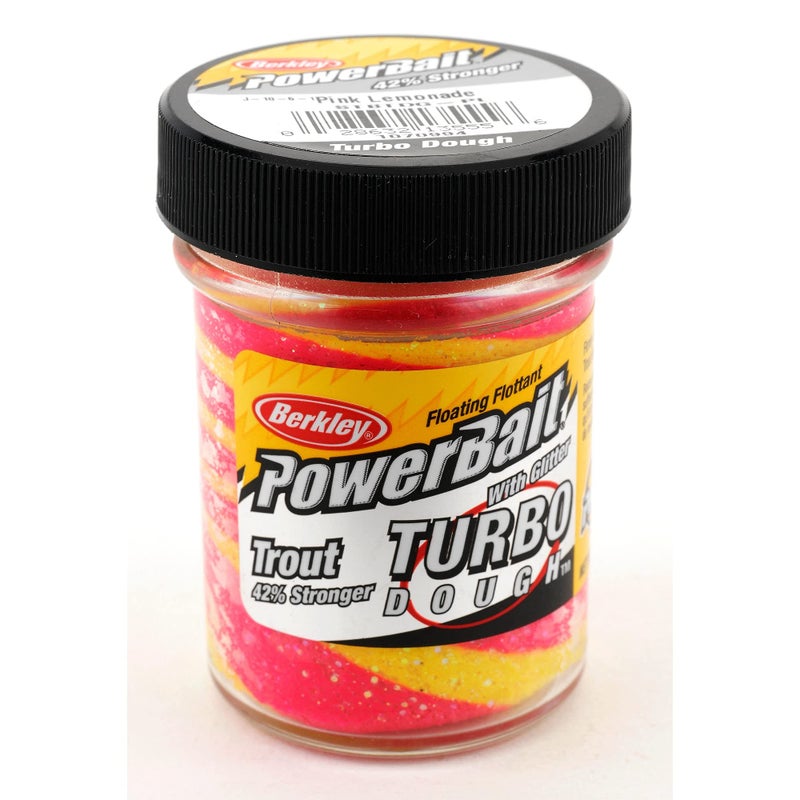 Berkley PowerBait Glitter Turbo Dough , Pink Lemonade, 1.75-Ounce - Image 1