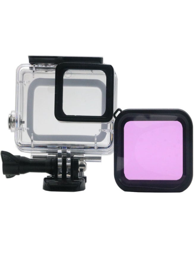 Supply Gopro Hero5/6/7 Sports Camera Accessories Diving Waterproof Case Filter Anti-fog Film Set-Color:Waterproof Shell Set - Image 5