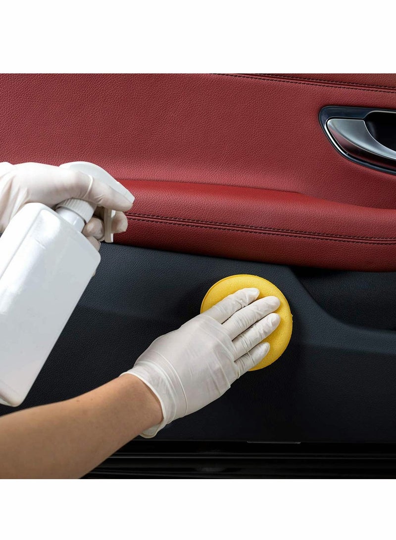 microfibre hand polishing sponge, 130x25 mm, wax applicator pad for waxes, polishes, paint cleaner, car polish, instead of polishing machine microfibre hand polishing sponge - Image 4