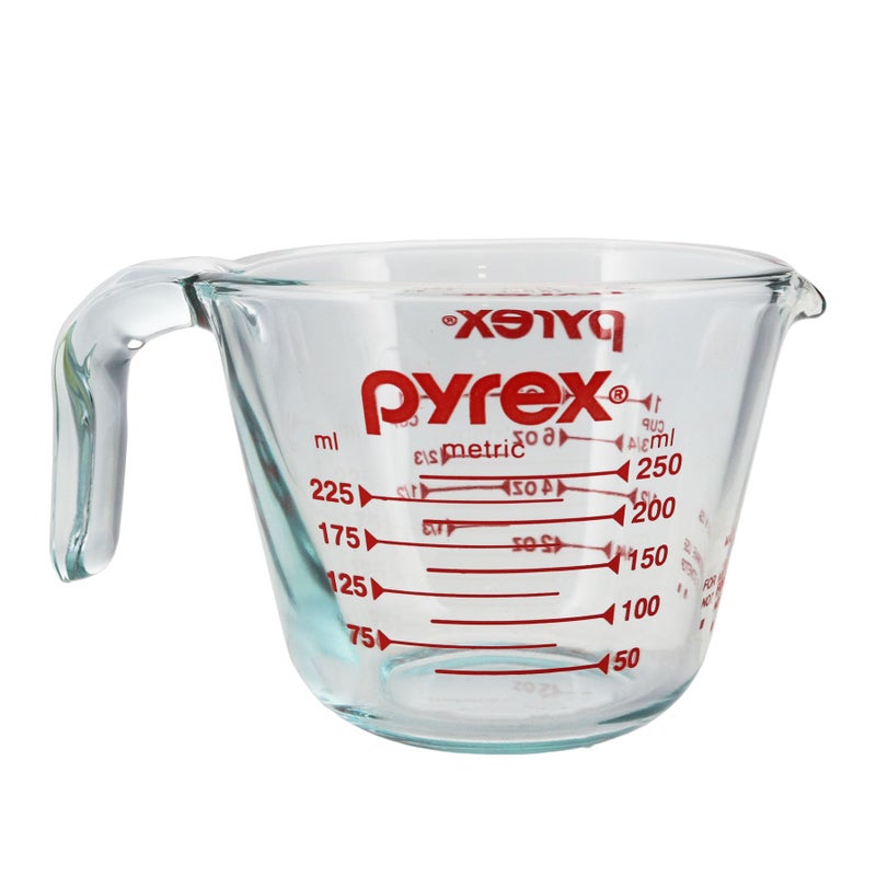 Pyrex Prepware 1-Cup Measuring Cup, Clear with Red Measurements - Image 5