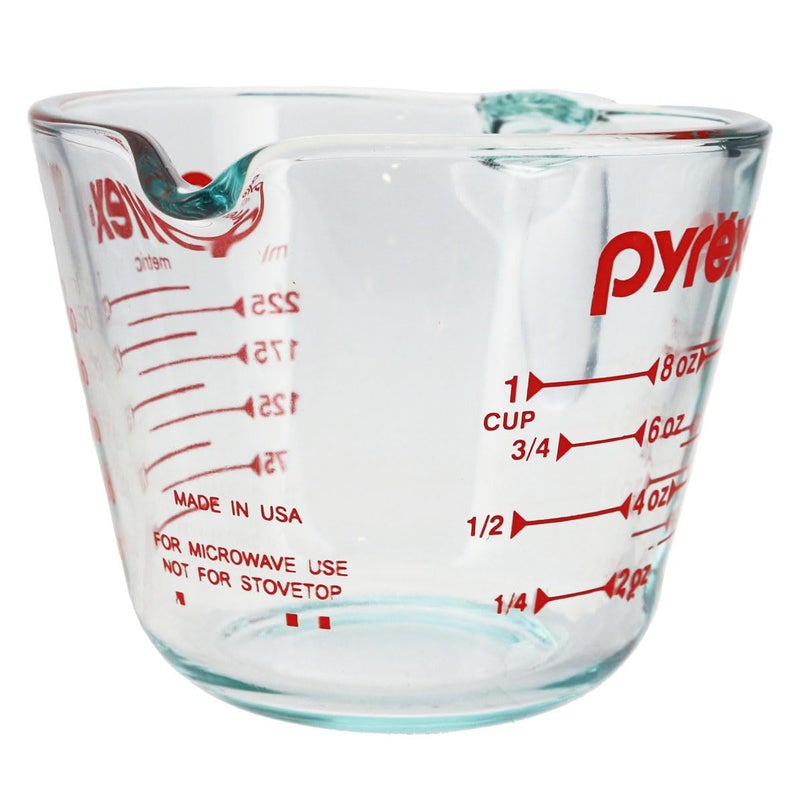 Pyrex Prepware 1-Cup Measuring Cup, Clear with Red Measurements - Image 4