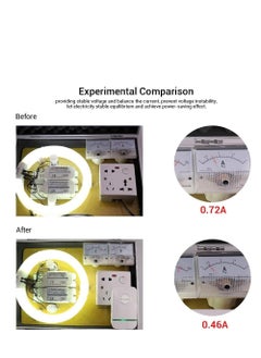 Goldfish Power Saver, Smart Power Saving Device Balance The Current Source Stabilizes The Voltage Electricity Energy Save Box for Household or Office Appliances2pcs  - Image 5