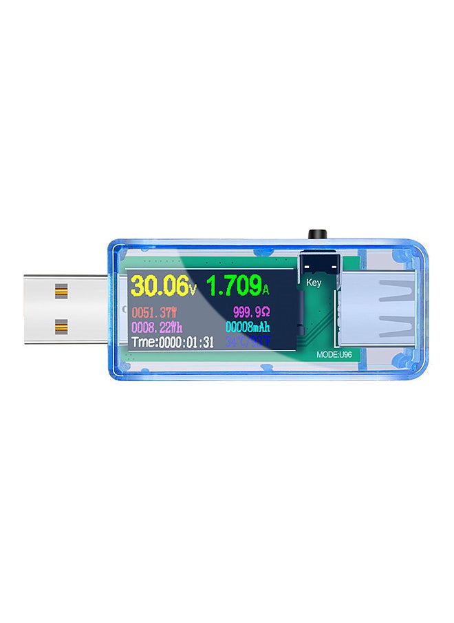 Generic 13 in 1 USB Tester Current Voltage Indicator Color LCD Display USB Tester Electric Ammeter Power   Meter Charge DC Digital Multimeter Voltmeter Wattmeter Portable High-Precision USB Tester  - Image 1