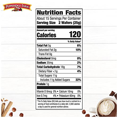 Pepperidge Farm Pirouette Cookies Chocolate Hazelnut Crme Filled Wafers 135 Oz Tin - Image 5