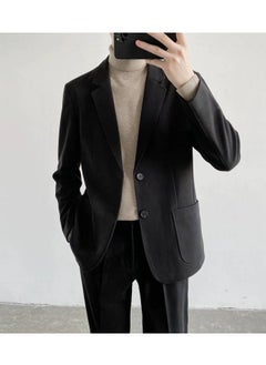 KUYING New Men's Casual Woolen Suit Set in Two Pieces  - Image 1