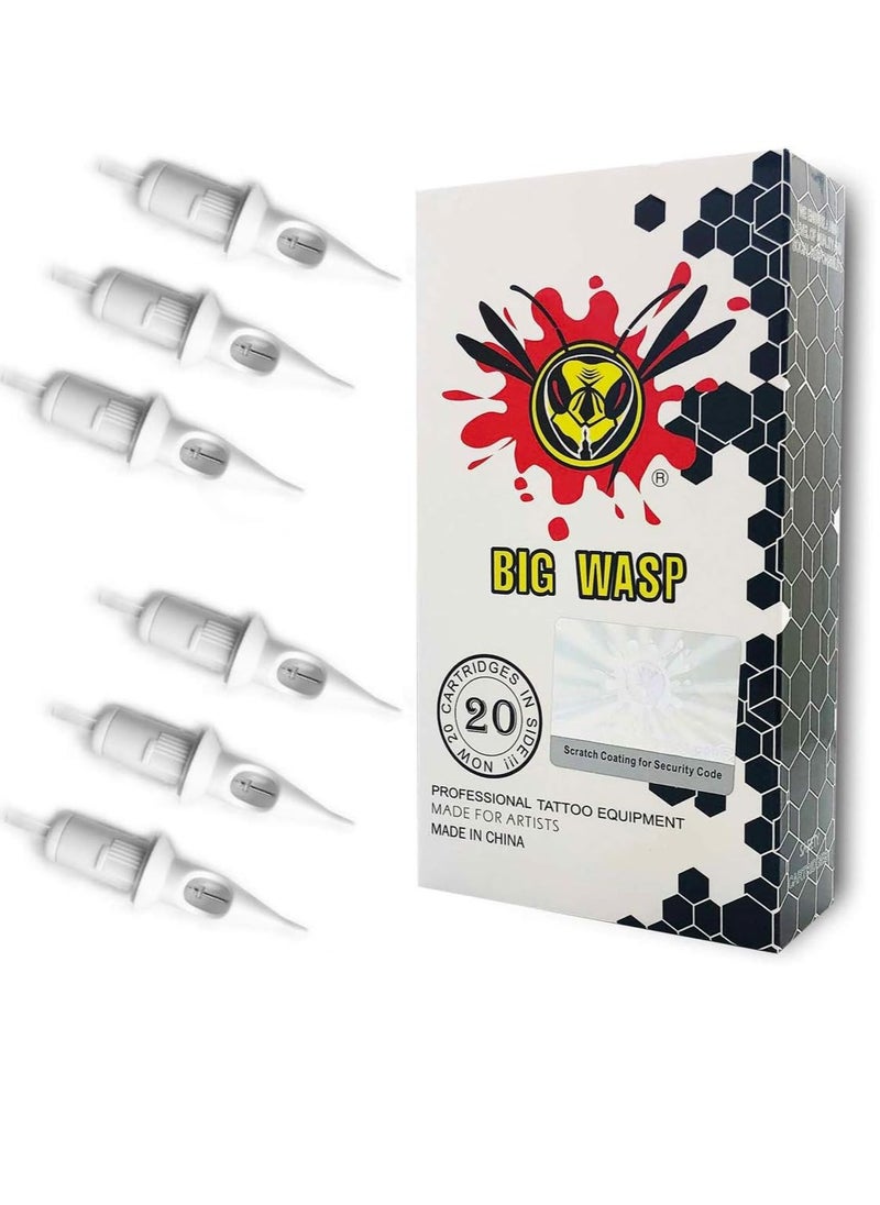 BIGWASP - BIGWASP Professional Disposable 1005RL Tattoo Needle Cartridge #10 Bugpin 5 Round Liner (5RL) 20Pcs - Image 1