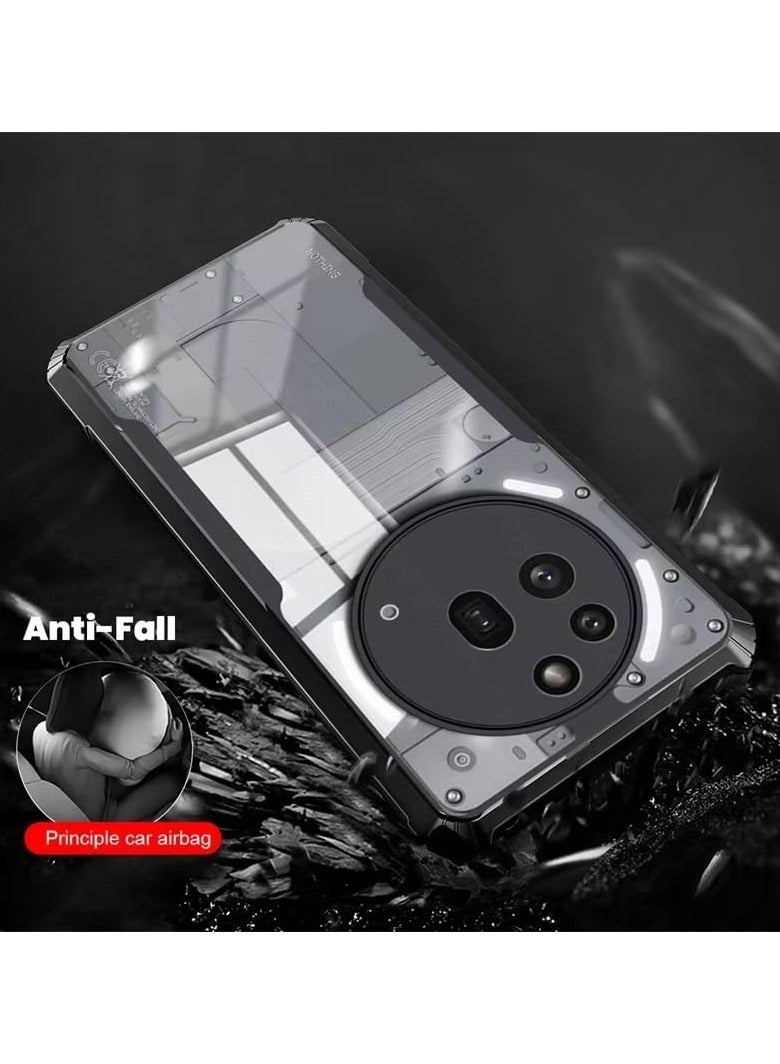 جراب لهاتف Nothing Phone 3a Pro، جراب خلفي صلب مقاوم للصدمات وشفاف من مادة TPU، جراب خلفي شفاف لهاتف Nothing Phone 3a Pro - Image 4