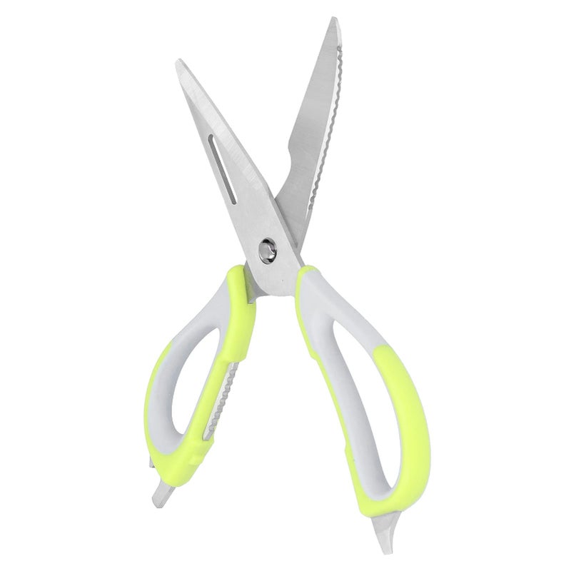 Multifunctional Detachable Kitchen Scissors Stainless Steel Food Shear Green - Image 4