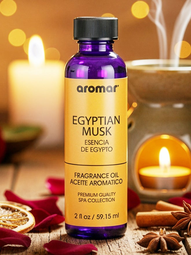 أرومار زيت عطري سبا برائحة المسك المصري، 59.15 مل، دافئ، حسي وترابي - Image 1