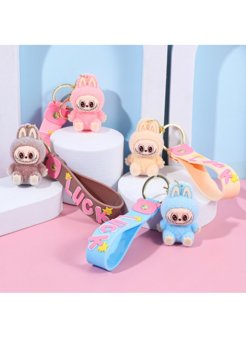 LABUBU Labubu Keychain for Women and Girls – Cute Mini Cartoon Monster Pendant, Creative Animal Keyring for Car Keys, Bags, Backpacks – Fun Gift for Friends, Kids, and Collectors  - Image 4