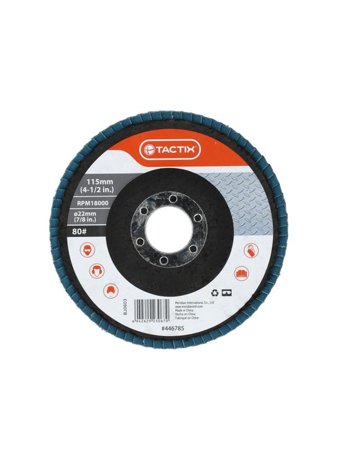 Tactix Flap Disc Blue and Black 115mm - Image 1