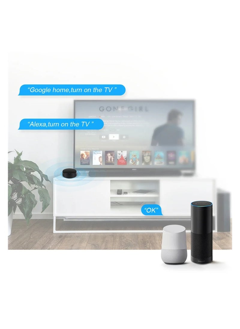 UanTii - UanTii Tuya Smart WiFi IR RF Universal Remote Controller for IR RF 433/315 Appliances Tuya/Smart Life App Control Works with Amazon Alexa/Google Home/Siri Voice Control - Image 1