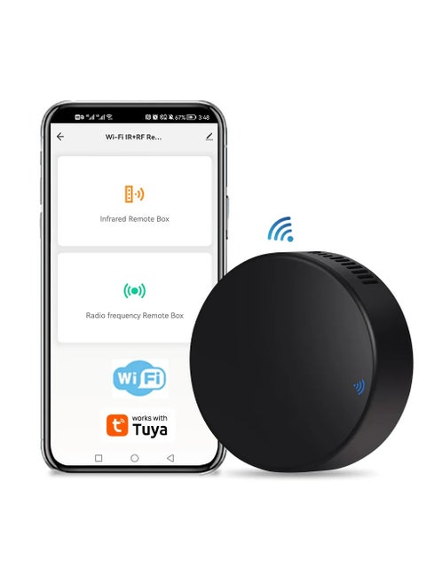 UanTii Tuya Smart WiFi IR RF Universal Remote Controller for IR RF 433/315 Appliances Tuya/Smart Life App Control Works with Amazon Alexa/Google Home/Siri Voice Control