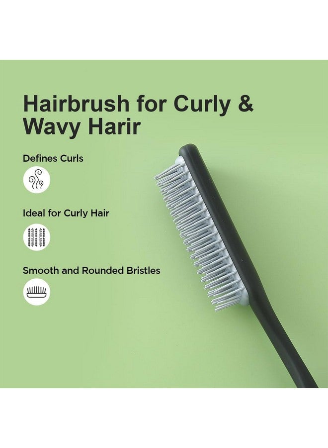 Homestic Hair Brush | Flexible Bristles Brush | Hair Brush With Paddle | Straightens & Detangles Hair Brush | Suitable For All Hair Types | Hair Brush Styling Hair | Small | Set Of 2 | Black & Purple - Image 4