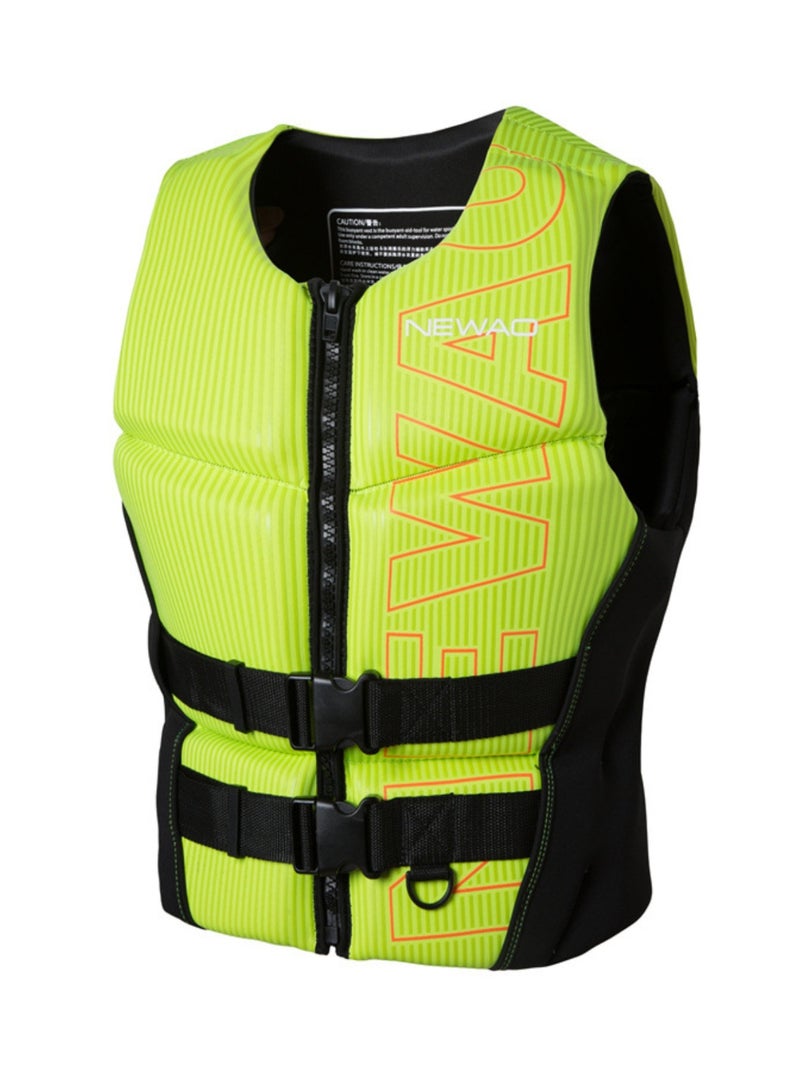 سترة سباحة - سترة نجاة من النيوبرين، سترة سباحة مساعدة على الطفو مع حزام أمان قابل للتعديل للغطس والسباحة والتجديف بالكاياك وسترة أمان للرياضات المائية - Image 1