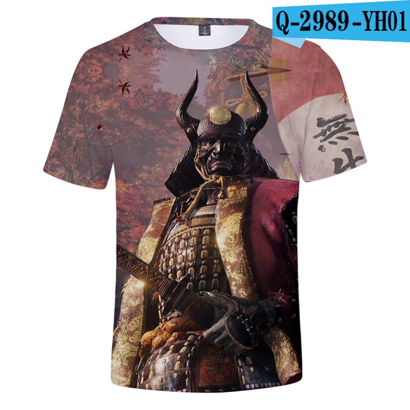 Generic SEKIRO Shadows Die Twice 3D Print Unisex T-shirt J Short Sleeve 